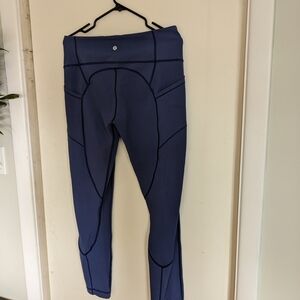 Lululemon Athletica Navy Blue Full-Length Leggings